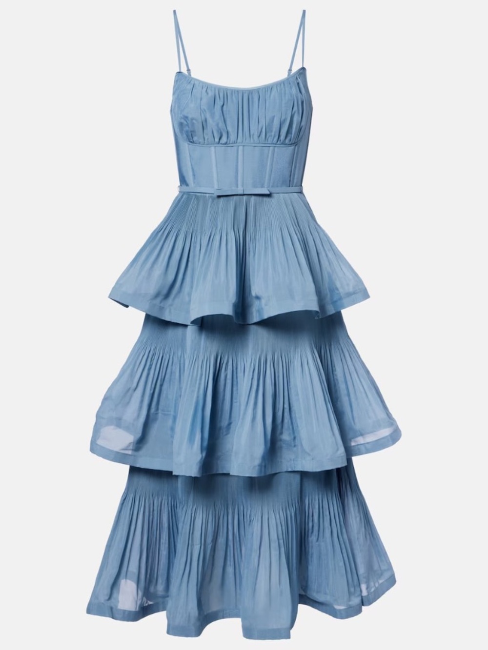 Zimmermann NWOT Ruched tiered bustier dress M